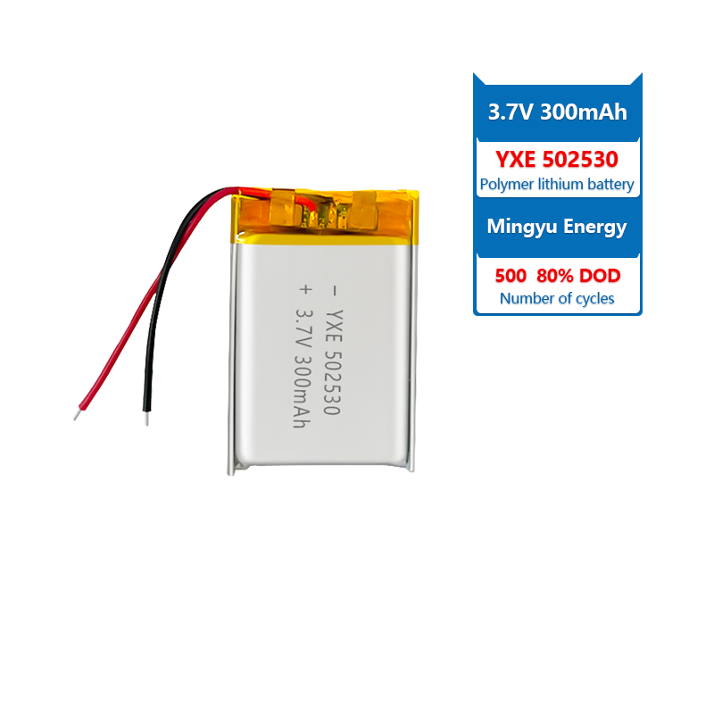 3.7 V Li-ion Battery 502530-300mah